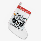 ベーキングクリスマス応援 スモールクリスマスストッキング (正面 (吊り時))