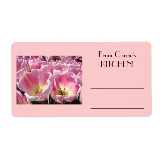 ベーキンググッドキャニング瓶ラベルカスタムキッチン ラベル (正面)