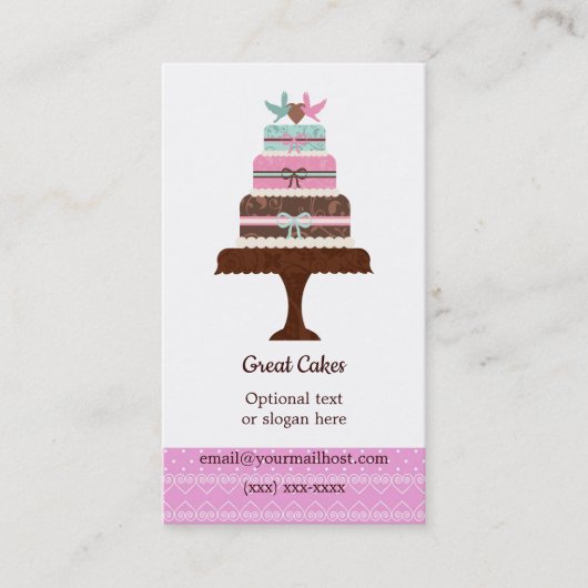 ベーキングケーキケータリング名刺 名刺 (正面)