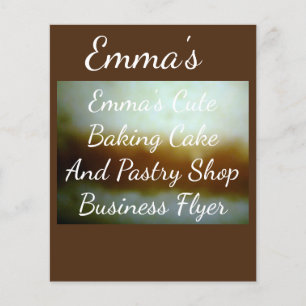 ベーキングケーキ及びペストリーショップビジネスフライヤー チラシ