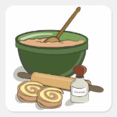 ベーキングシナモンステッ転がクカー スクエアシール (正面)