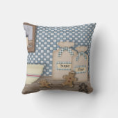 ベーキングジンジャーパン枕 クッション (裏面)