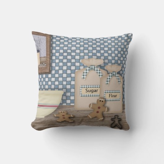 ベーキングジンジャーパン枕 クッション (正面)