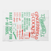 ベーキングジンジャーブレッドクッキーレシピキッチンタオル キッチンタオル (横)