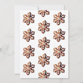 ベーキングジンジャーブレッドクリスマスジェンダーの表示 招待状 (裏面)