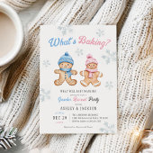 ベーキングジンジャーブレッドパーティー性別の表示 招待状