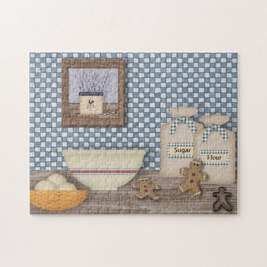 ベーキングジンジャーブレッドマンパズル ジグソーパズル (横)