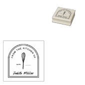 ベーキングスタンプ「のキッチンから」 ラバースタンプ (押印)