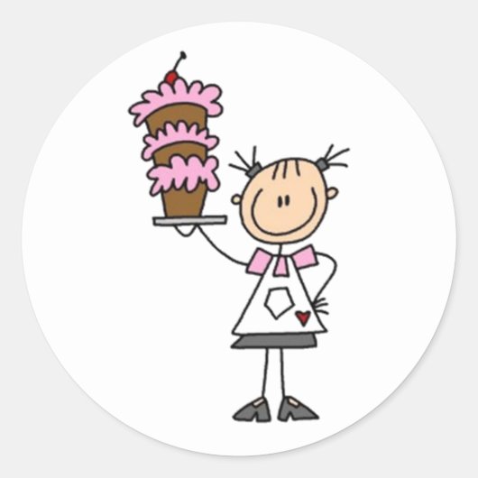 ベーキングスティック図 ラウンドシール (正面)