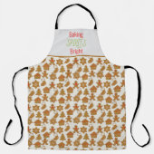 ベーキングスピリッツブライトクリスマスジンガーブレッド エプロン (正面)