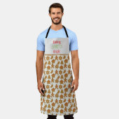 ベーキングスピリッツブライトクリスマスジンガーブレッド エプロン (着用した状態)