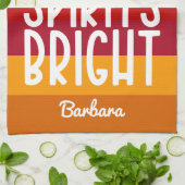 ベーキングスピリッツ明るいカスタム感謝祭 キッチンタオル (折り畳み)