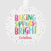 ベーキングスピリッツ明るいカラフルふりかけるクリスマス オーナメント (正面)