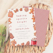 ベーキングスピリッツ明るいクッキー交換クリスマス 招待状