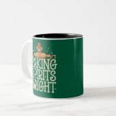 ベーキングスピリッツ明るいクリスマスおもしろいクリスマスベーカー ツートーンマグカップ (正面左)