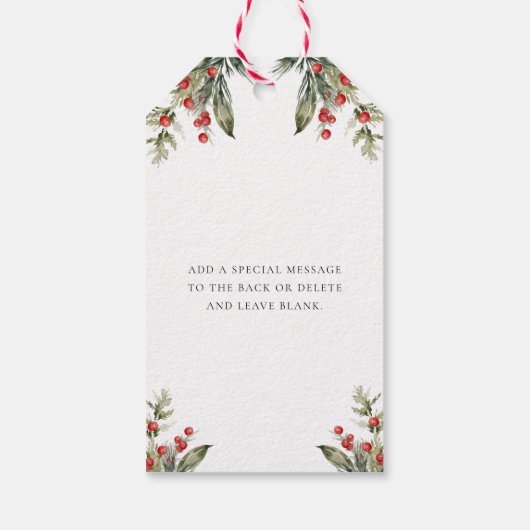 ベーキングスピリッツ明るいクリスマスギフトタグ ギフトタグ (裏面)