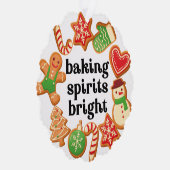 ベーキングスピリッツ明るいクリスマスクッキーギフトラベル オーナメントカード (右)
