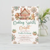 ベーキングスピリッツ明るいクリスマスクッキー交換 招待状 (スタンド正面)