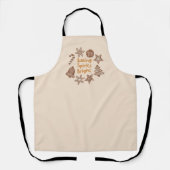 ベーキングスピリッツ明るいクリスマスクッキー黄色 エプロン (正面)