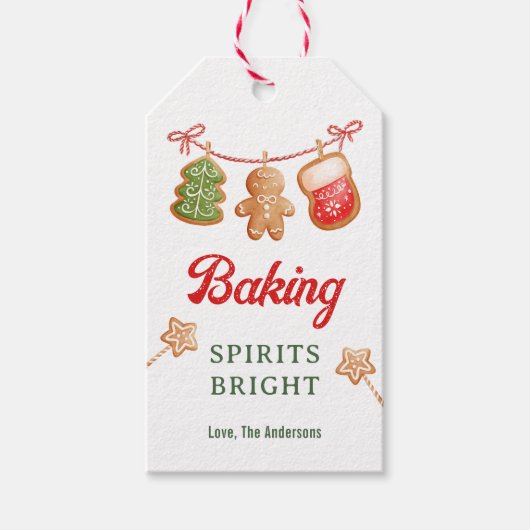 ベーキングスピリッツ明るいクリスマストリート ギフトタグ (正面)