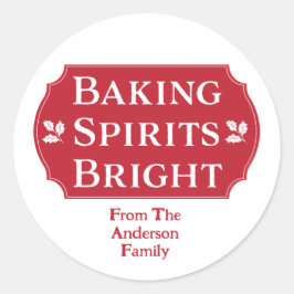 ベーキングスピリッツ明るいクリスマスベーキング ラウンドシール
