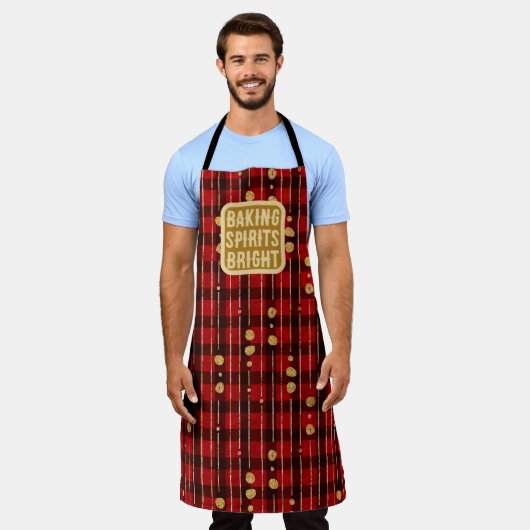 ベーキングスピリッツ明るいクリスマス エプロン (着用した状態)