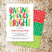 ベーキングスピリッツ明るいクークススワップクリスマスパーティー 招待状