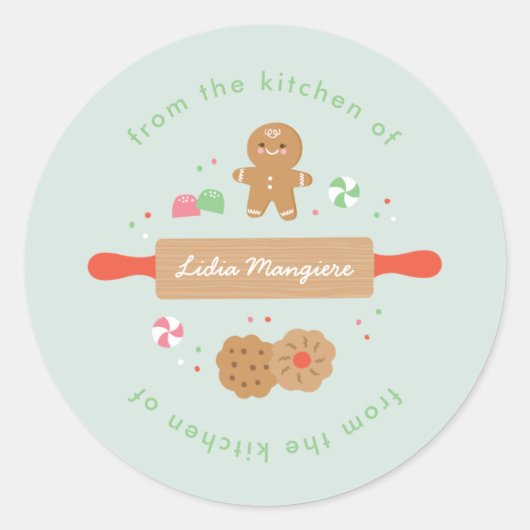 ベーキングスピリッツ明るいシール ラウンドシール (正面)