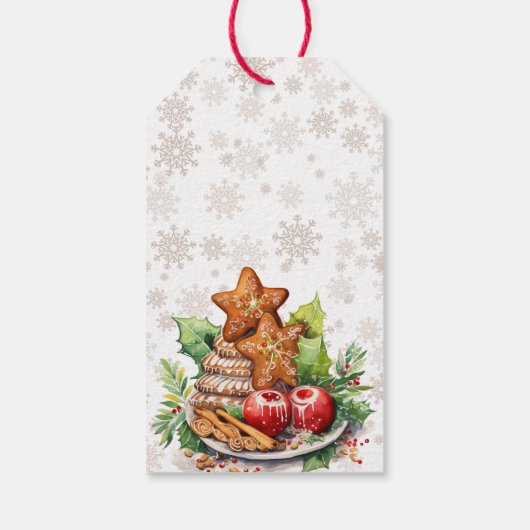 ベーキングスピリッツ明るいジンジャーブレッドのクッキーのお気に入り ギフトタグ (裏面)