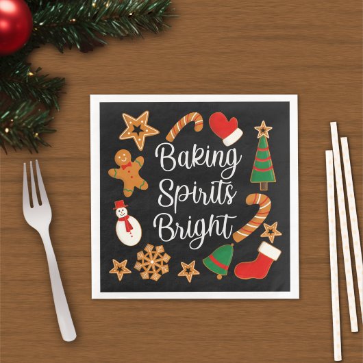 ベーキングスピリッツ明るいジンジャーブレッドクリスマスクッキー