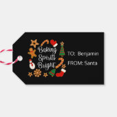 ベーキングスピリッツ明るいジンジャーブレッドクリスマスクッキー ギフトタグ (裏面横)
