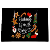 ベーキングスピリッツ明るいジンジャーブレッドクリスマスクッキー ラージペーパーバッグ (正面)