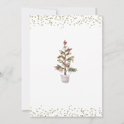 ベーキングスピリッツ明るいジンジャーブレッドクリスマスパーティー 招待状 (裏面)