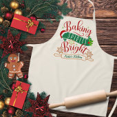 ベーキングスピリッツ明るいパーソナライズされたクリスマス エプロン
