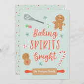 ベーキングスピリッツ明るいホリデーカード (正面/裏面)
