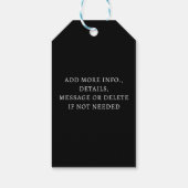 ベーキングスピリッツ明るいホリデークッキーキュートレトロ ギフトタグ (裏面)