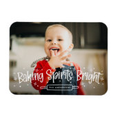 ベーキングスピリッツ明るいホリデーフォト マグネット (横)