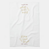 ベーキングスピリッツ明るい家族名クリスマス キッチンタオル (縦)