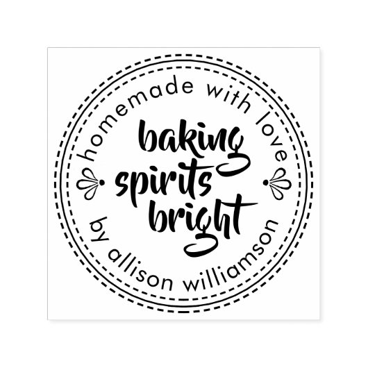 ベーキングスピリッツ素朴ブライトクリスマスホリデー セルフインキングスタンプ (デザイン)