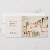 ベーキングスピリッツ |おもしろいキッズフォトニュートラル シーズンカード (正面)