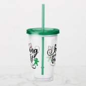 ベーキングスピリッツ | クリスマスホリデーおもしろい アクリルタンブラー (右)