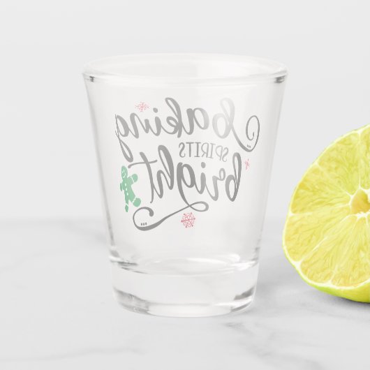 ベーキングスピリッツ | クリスマスホリデーおもしろい ショットグラス (裏面)