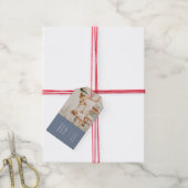 ベーキングスピリッツ |青いグレーのおもしろいの子供の写真 ギフトタグ (より糸付き)