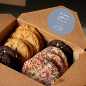 ベーキングスピリッツ |青ミニマルシンプル灰色 ラウンドシール