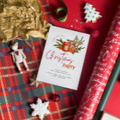 ベーキングスピリットブライトホリデーパーティークリスマスベーク 招待状