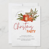 ベーキングスピリットブライトホリデーパーティークリスマスベーク 招待状 (正面)