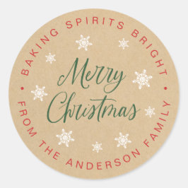 ベーキングスピリツブライトホームエードホリデーベーキング ラウンドシール