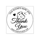 ベーキングスモールビジネスサンキュー ラバースタンプ (インプリント)