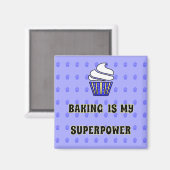 ベーキングスーパーパワーブルーカップケーキ引用文 マグネット (正面/裏面)