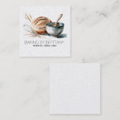 ベーキングソース生地シェフ名刺 スクエア名刺 (正面/裏面)
